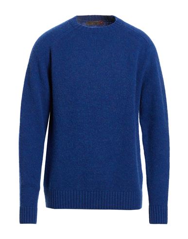 Man Sweater Bright blue Size L Virgin Wool