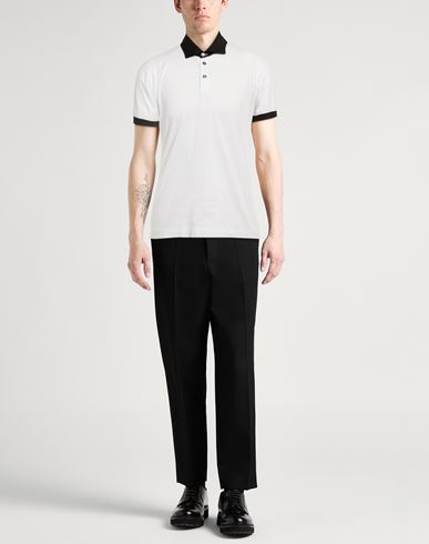 Man Polo shirt White Size M Cotton