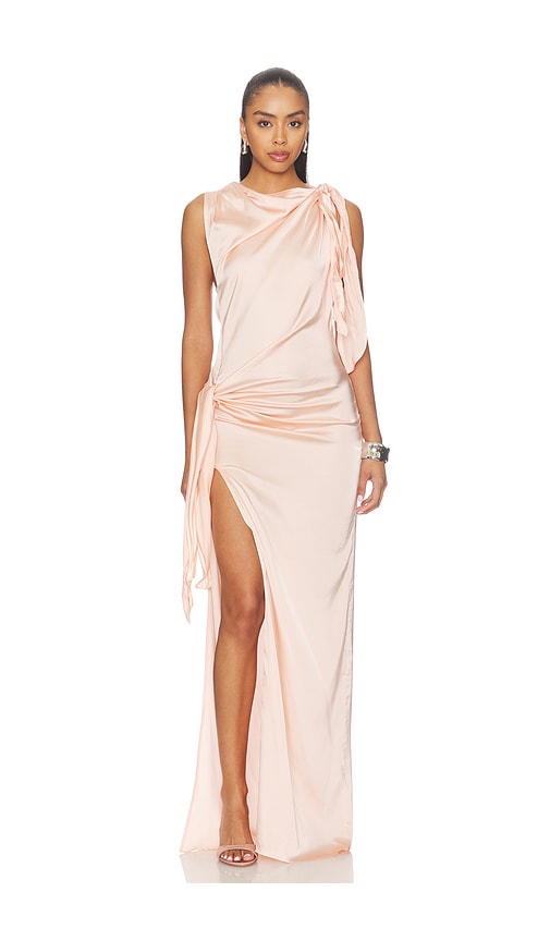 Vaillant Opera Maxi Dress in Peach. 40/L. Also /XS, 36/S