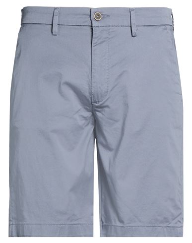 Man Shorts & Bermuda Shorts Grey Size 38 Cotton, Elastane
