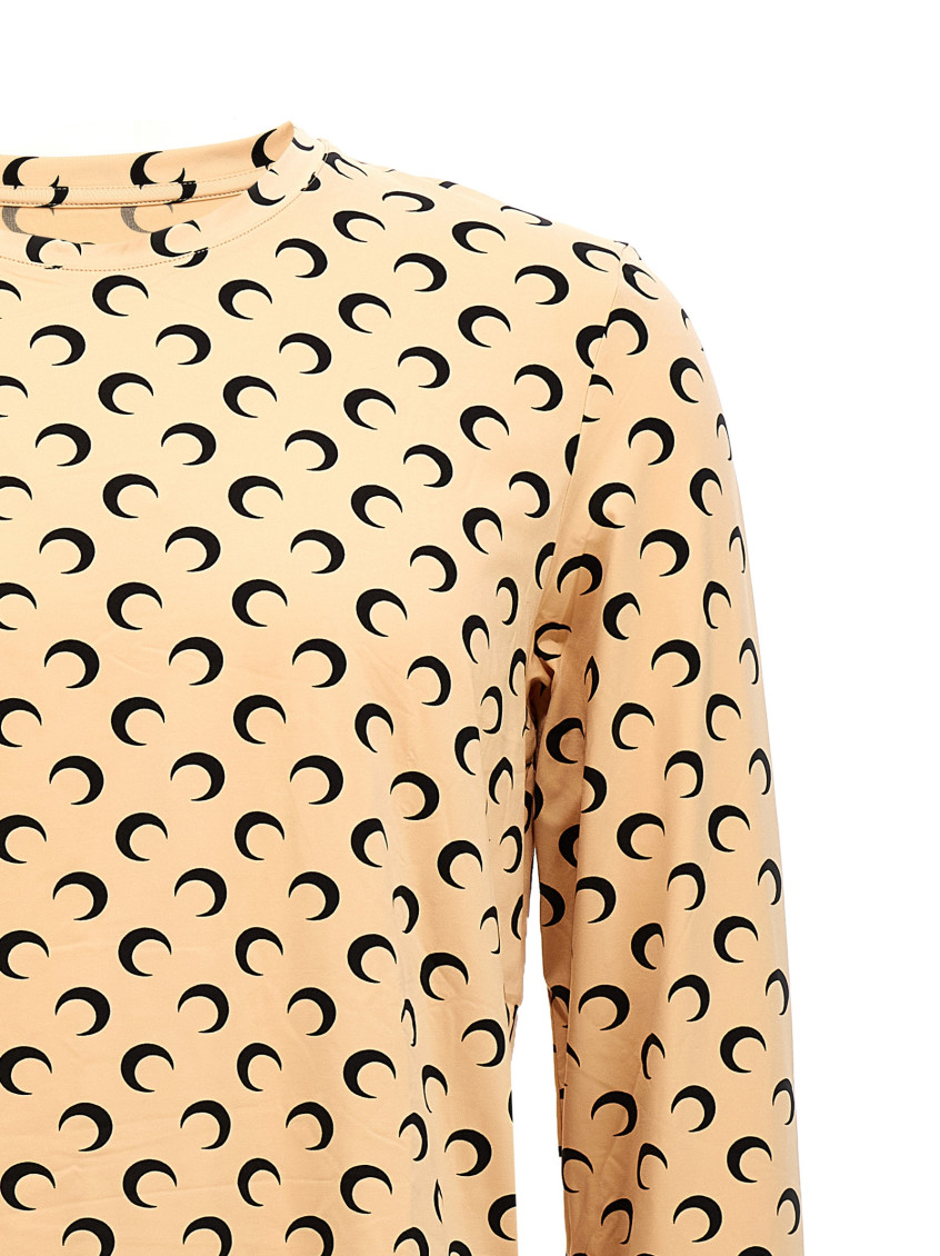 Moon Printed Jersey Tops