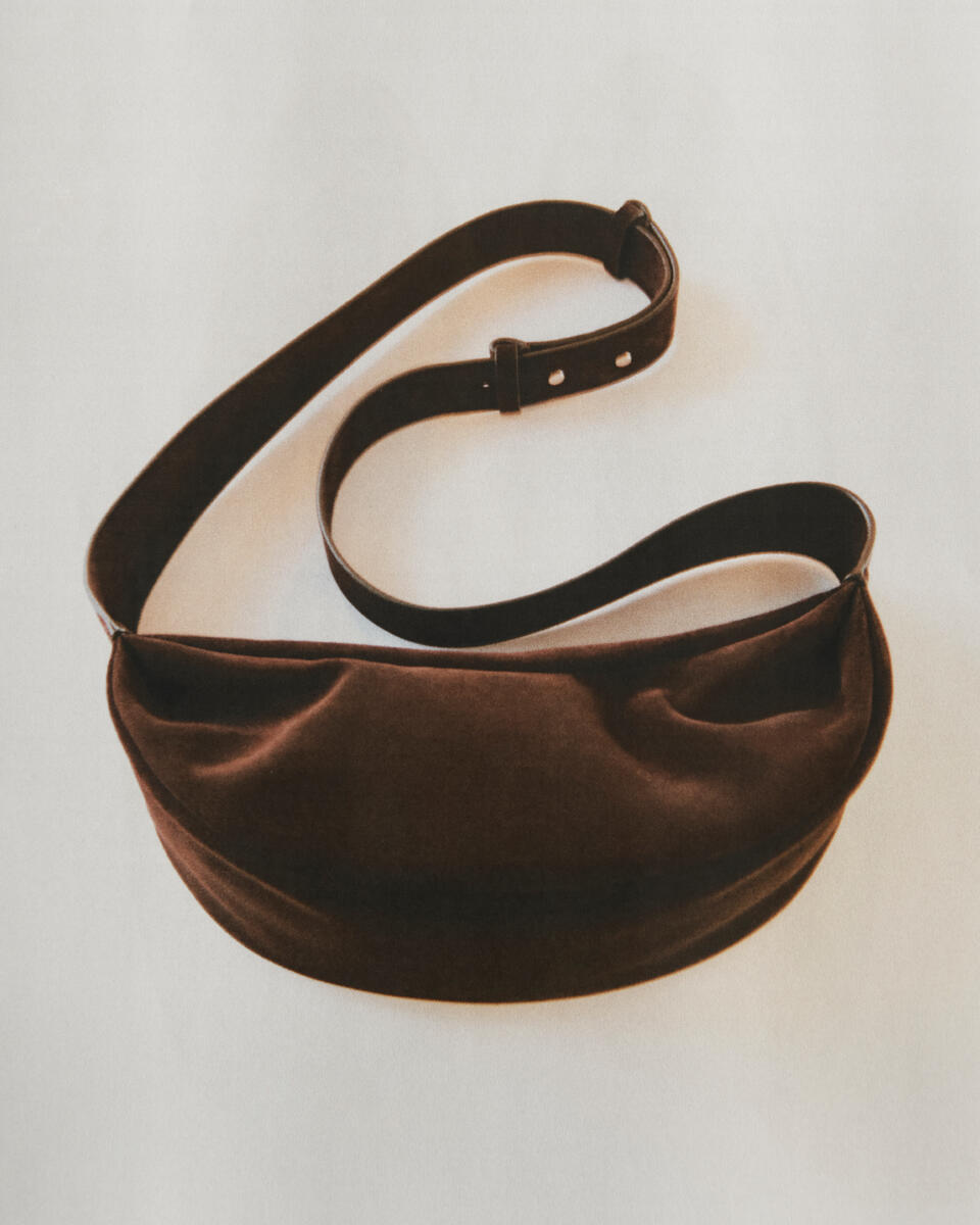 Swing Crossbody Bag - Split Suede