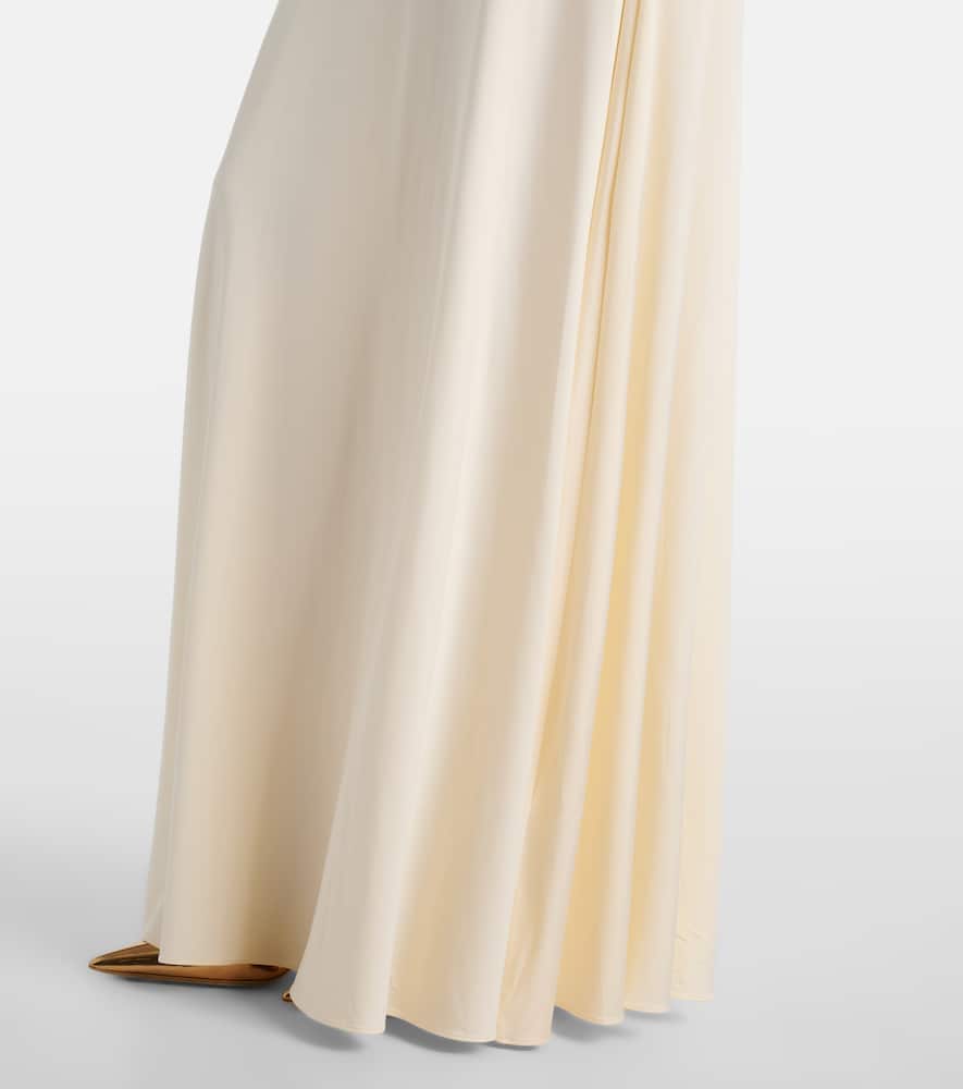Draped jersey gown