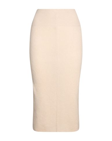 Woman Midi skirt Beige Size S Cashmere, Silk