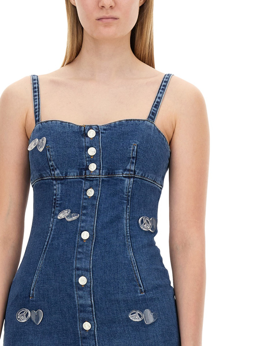 Moschino - button detailing fitted silhouette front slit