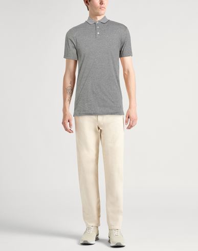 Man Polo shirt Sage green Size S Cotton, Linen