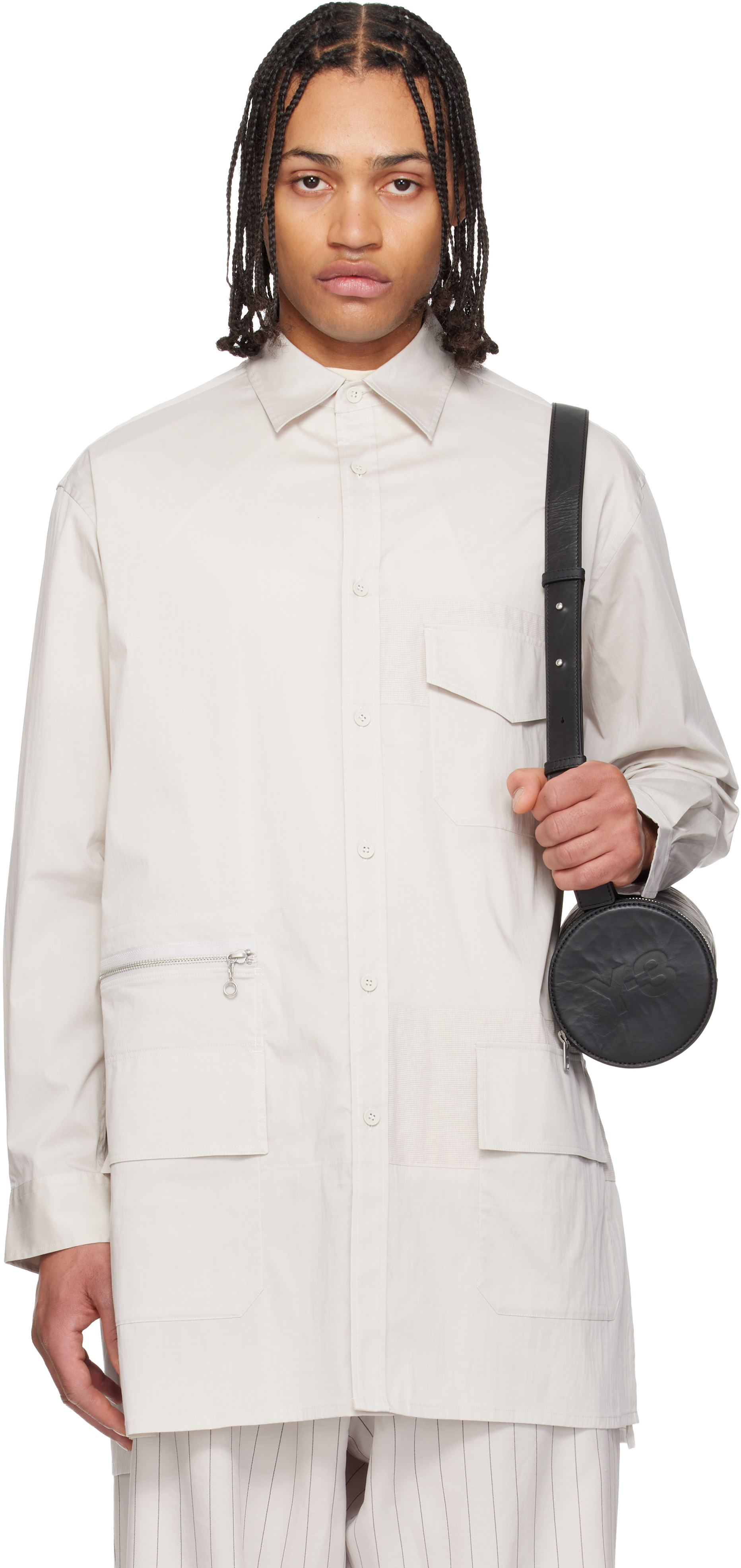 Taupe LS Chapea Shirt