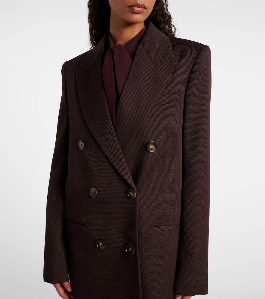 Wool twill coat
