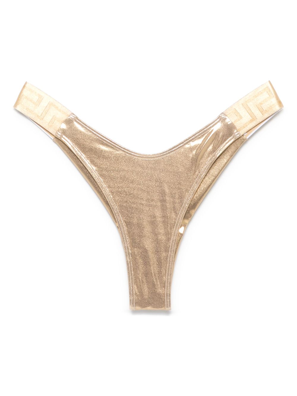 Greca waistband bikini bottom - Gold