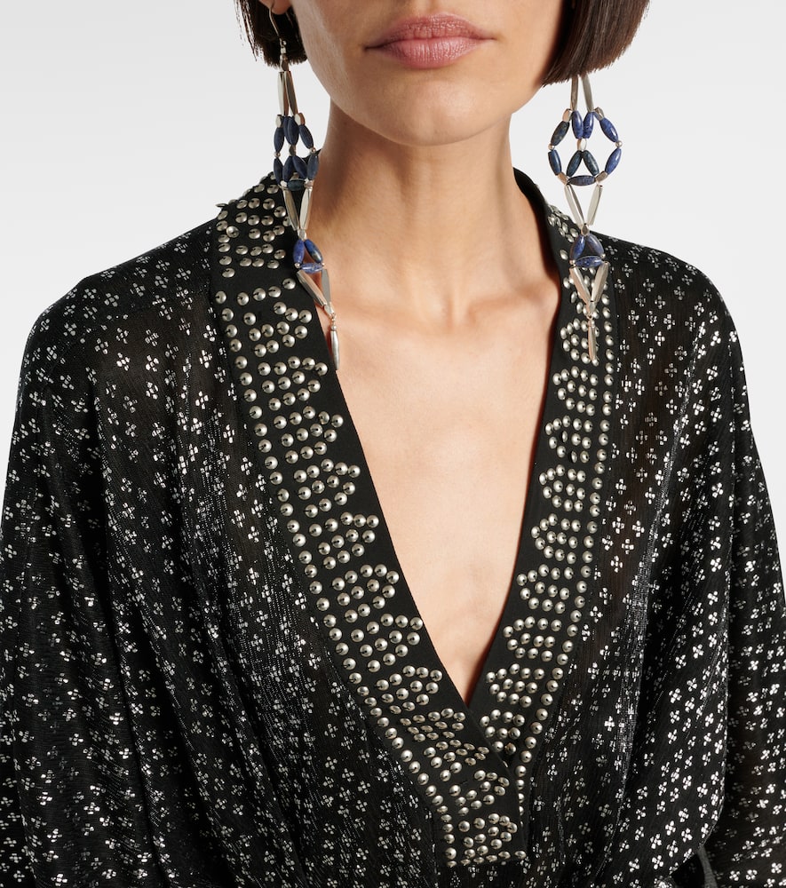 Nawel embellished lamé minidress