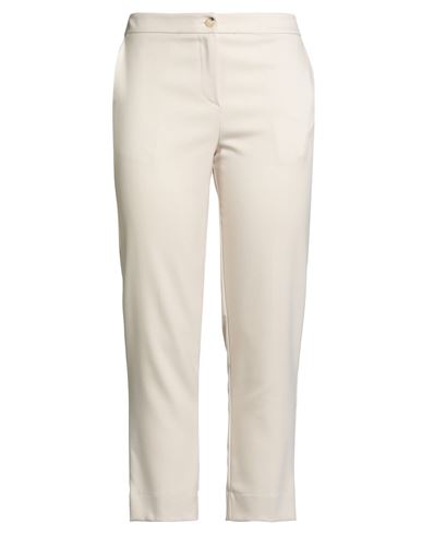 Woman Pants Beige Size 10 PES, Rayon, Elastane
