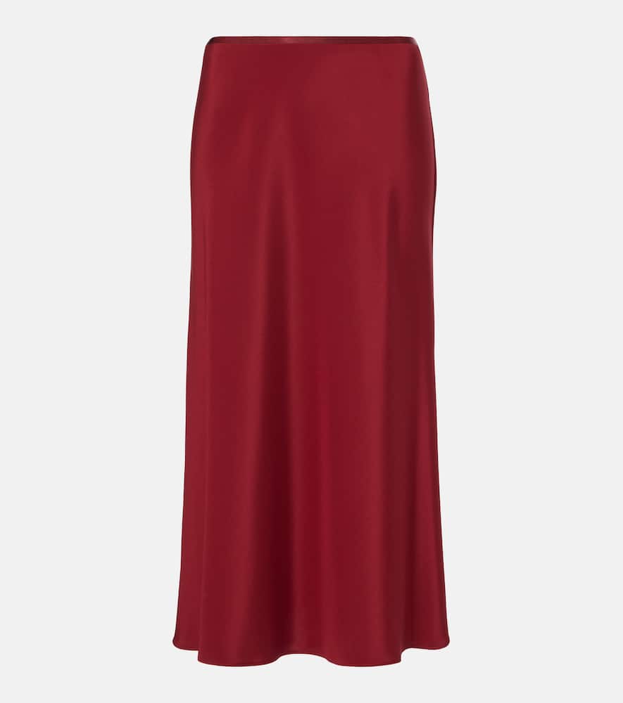 Borbona silk-blend midi skirt
