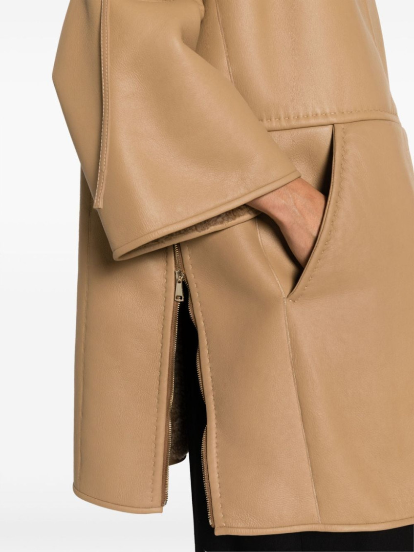 - Pappino Leather Coat
