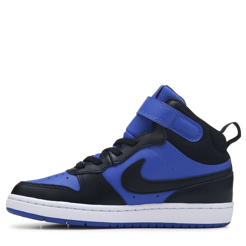 Kids' Court Borough Mid 2 High Top Sneaker Little Kid Shoes (Black/Royal)