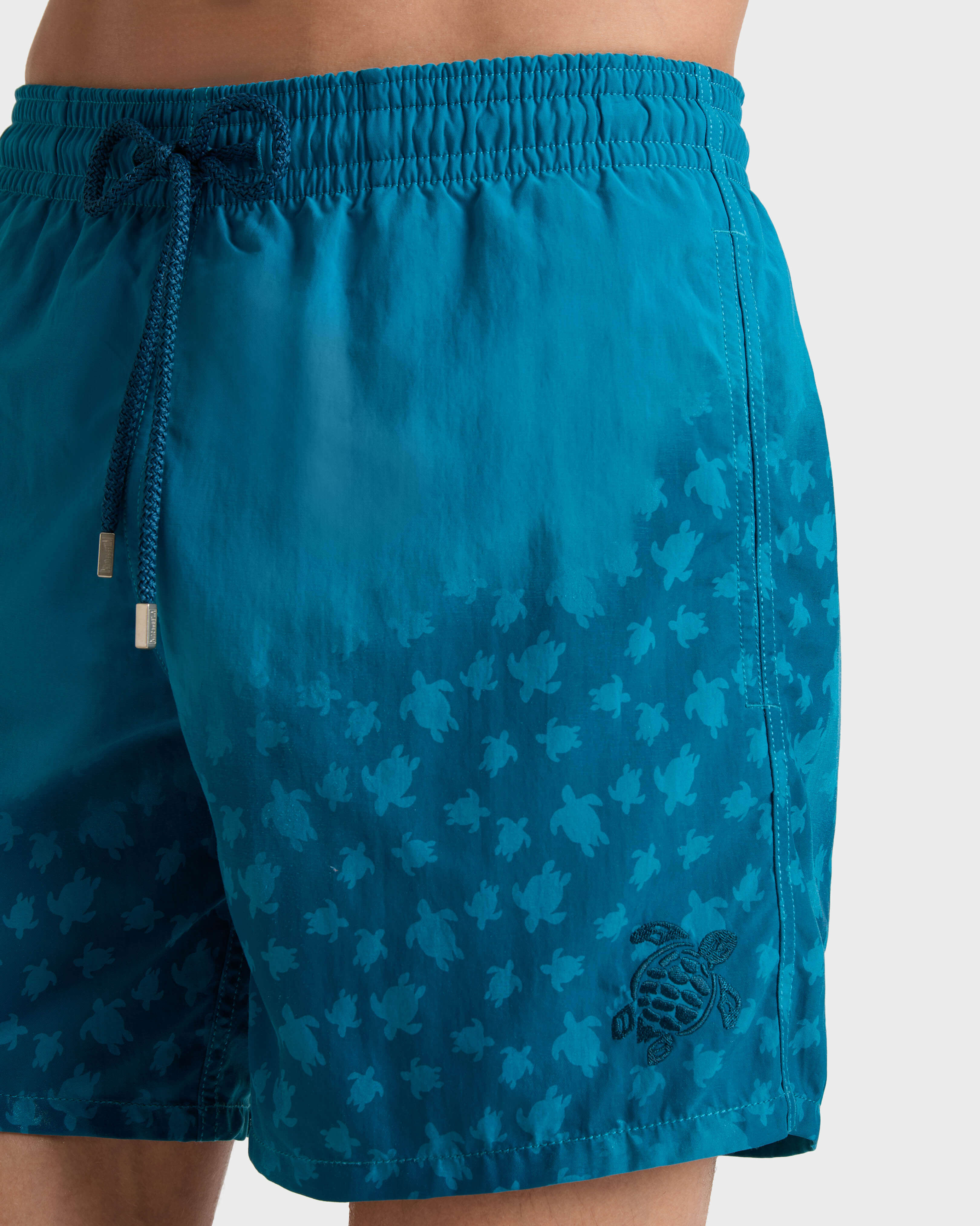Men Swim Shorts Water-reactive Micro Ronde Des Tortues - Swimwear - Moorea - Blue