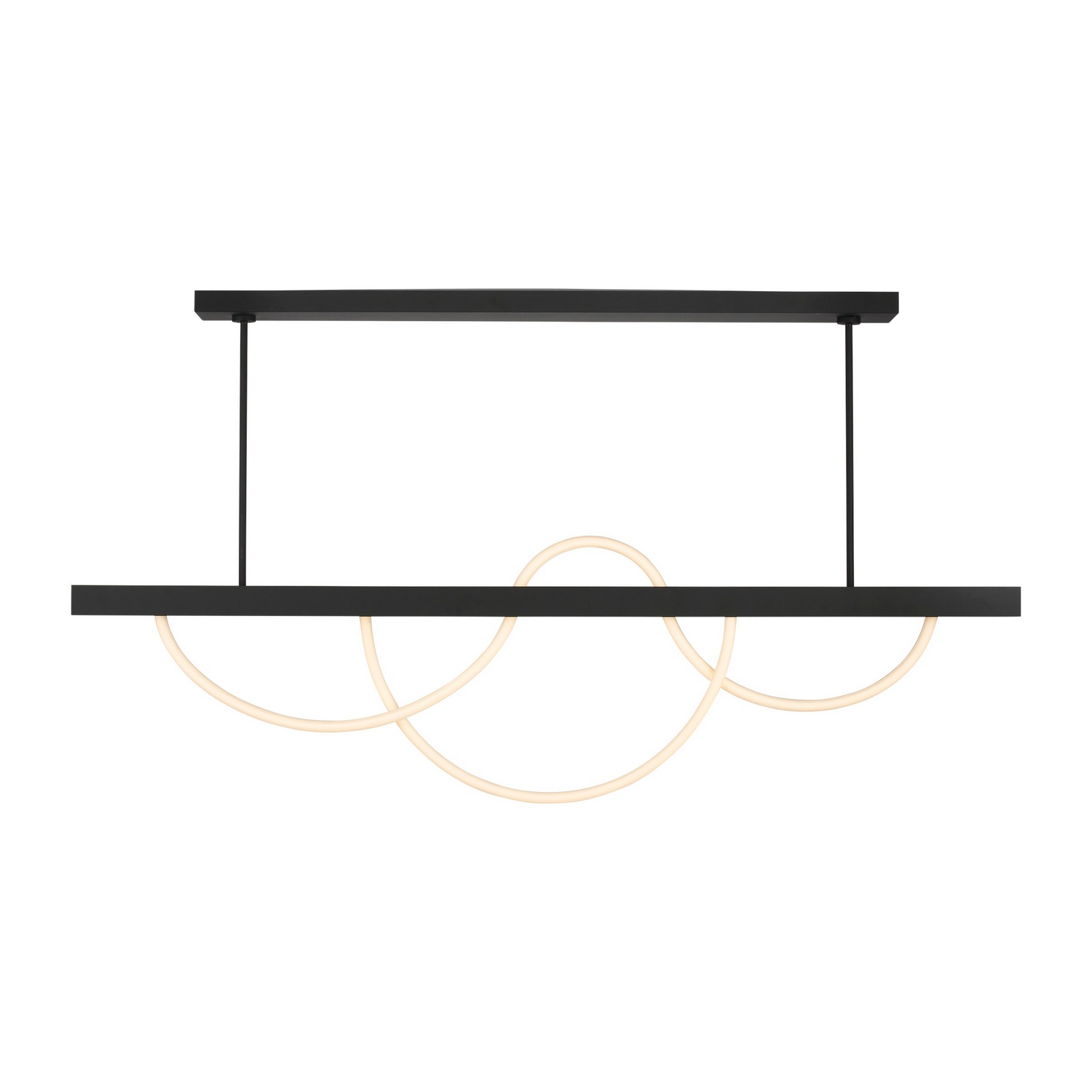 Nightshade Black LED Linear Chandelier from the Uneri Collection