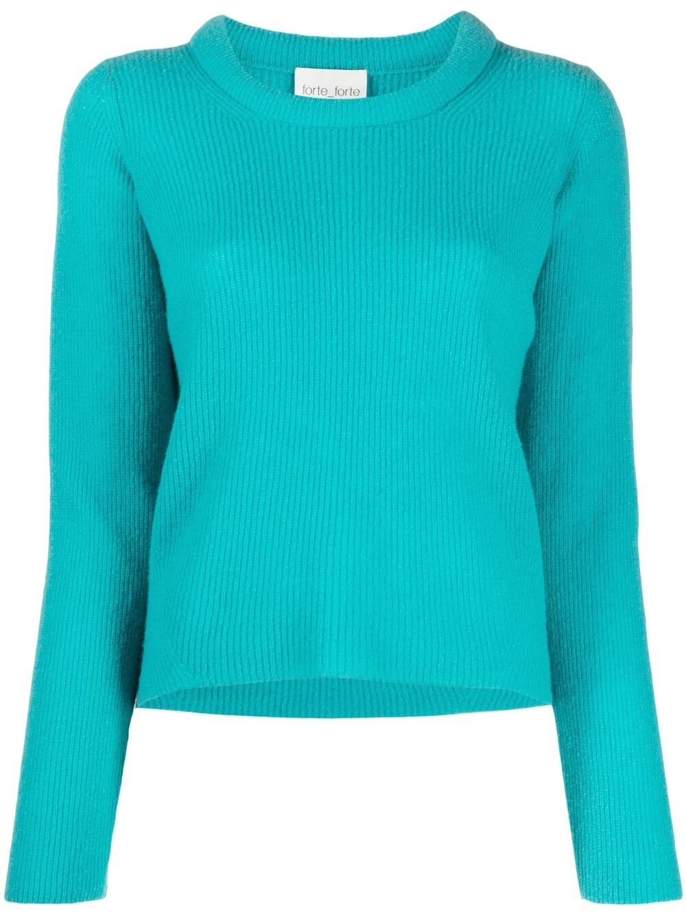 Ribbed-knit jumper - Blue