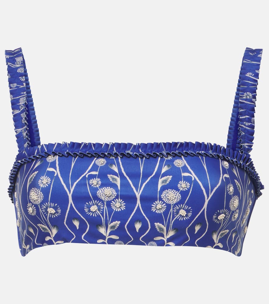 Olmo printed bikini top
