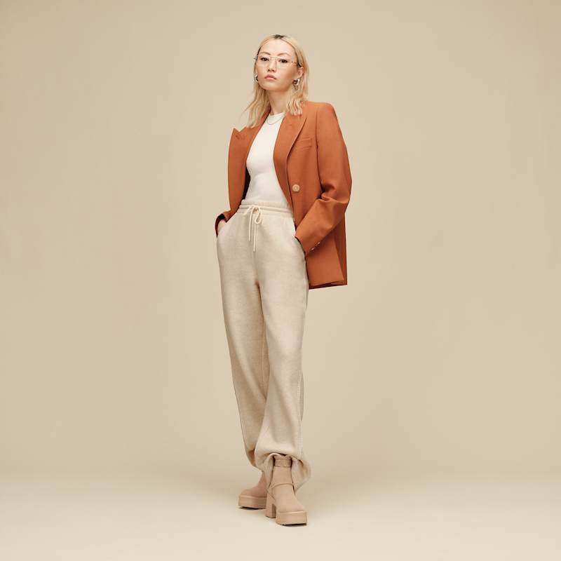 ® Women's Classic Straight-Leg Pant in Sand Heather