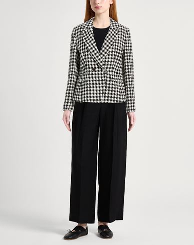Woman Blazer Black Size 10 Cotton, Acrylic, Polyester, Viscose