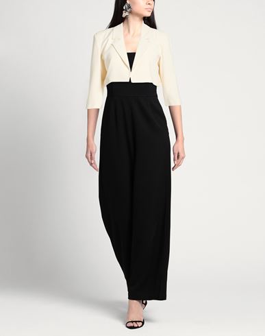 Woman Blazer Cream Size 6 Polyester, Elastane