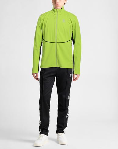 Man Jacket Lime green Size L Polyester, Polyurethane