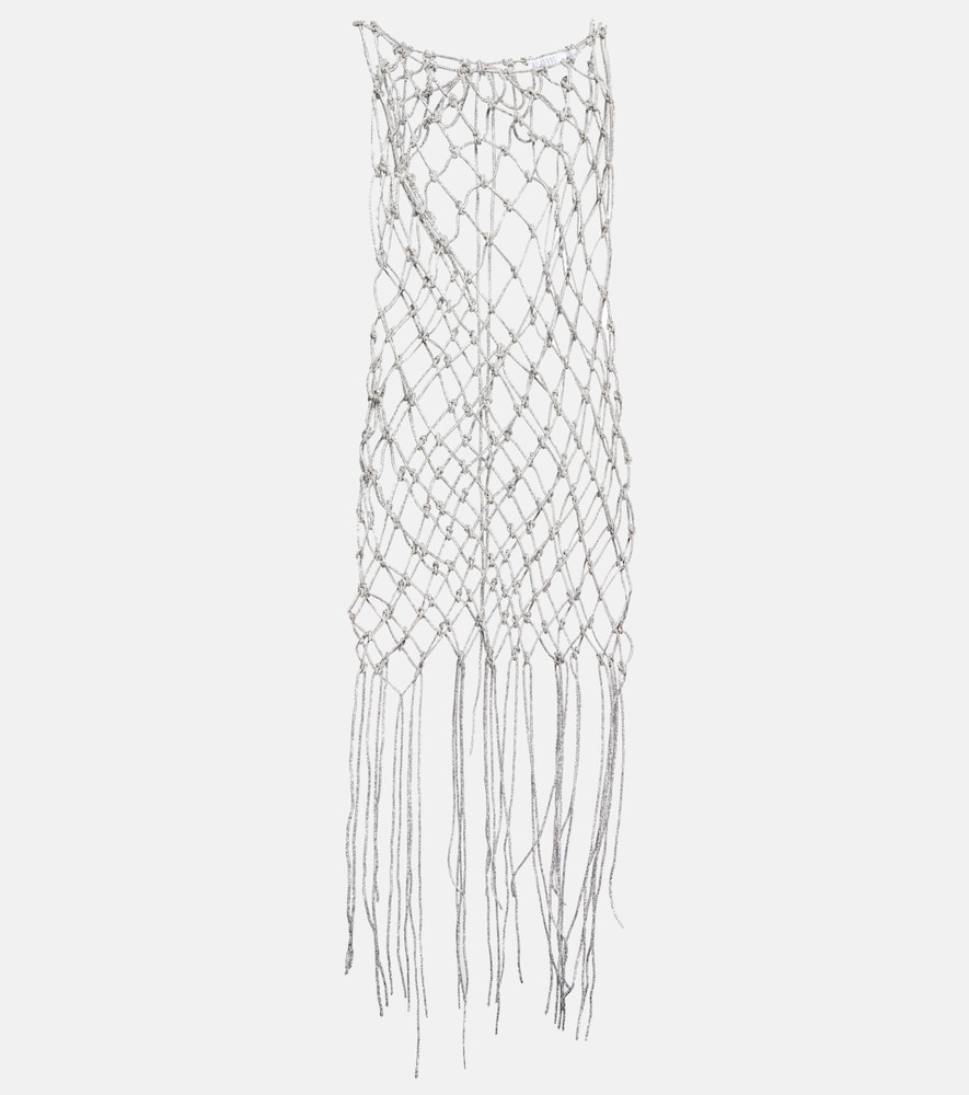 Crystal-embellished minidress