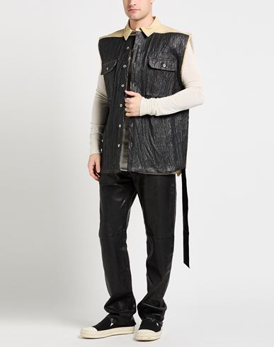 Man Denim outerwear Black Size M Cotton