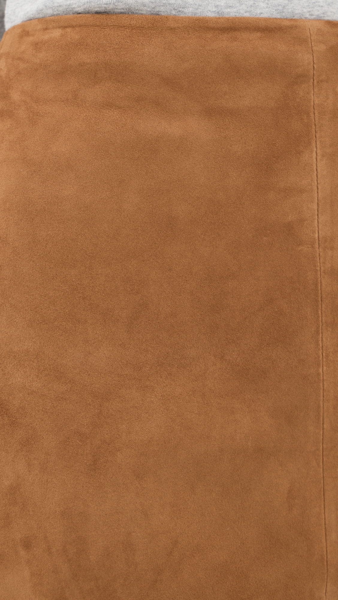 MELODY Lamb Suede Skirt Whiskey