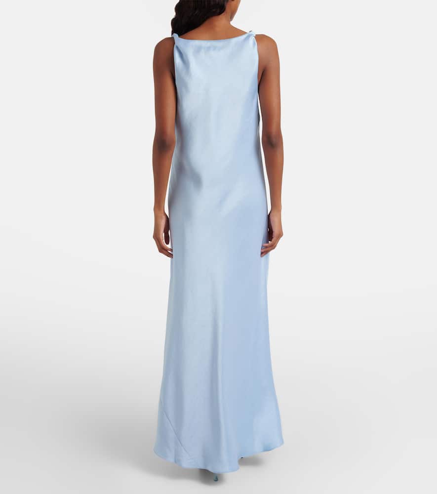 Twisted satin gown