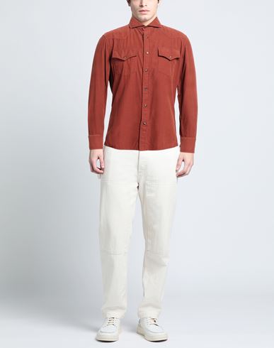 Man Shirt Brick red
