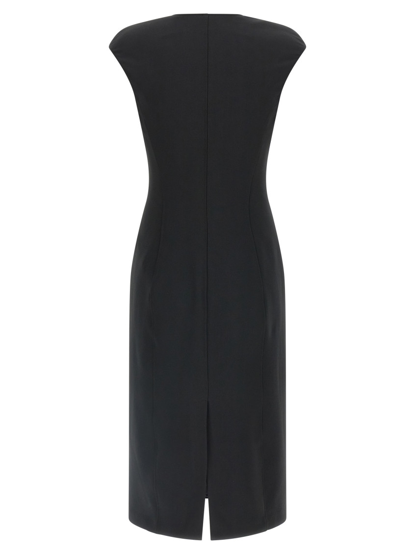 Heart-Shaped Neckline Dress Dresses Black