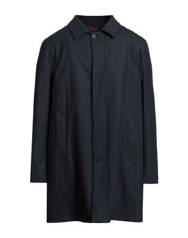 Paltò Man Coat Navy Size 36 Virgin Wool, Polyurethane, Elastane