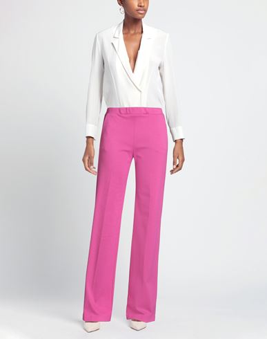 Woman Pants Magenta Size 4 Viscose, Polyamide, Elastane