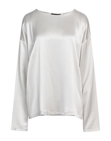 Fabiana Filippi Woman Top Light grey Size 4 Silk