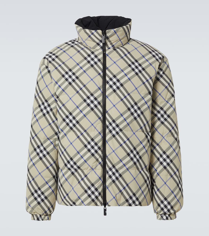 Checked quilted jacket