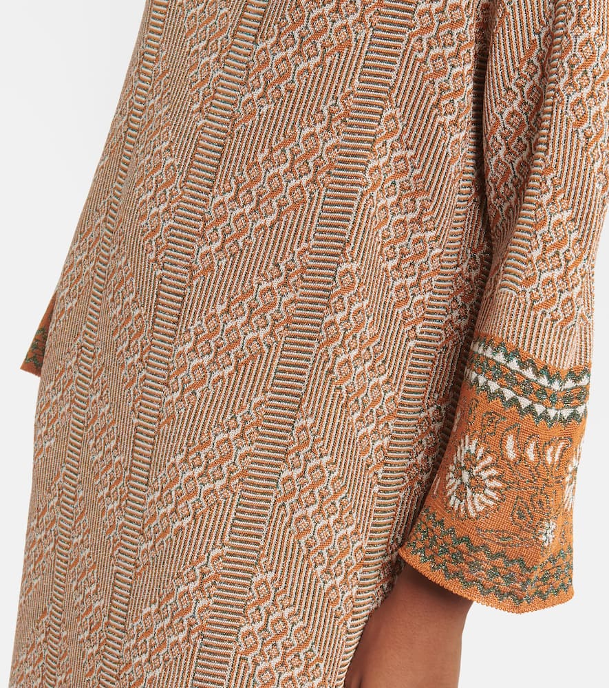 Lamé maxi dress