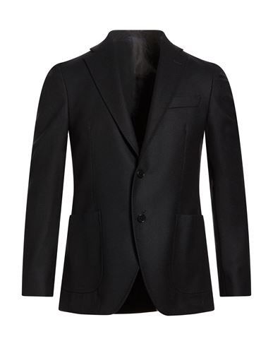 Man Blazer Black Size 36 Wool, Polyamide