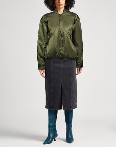 Woman Jacket Military green Size XS Polyamide, Polyurethane, Cotton, Merino Wool