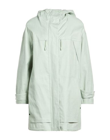 Woman Overcoat & Trench Coat Light green Size 6 Linen
