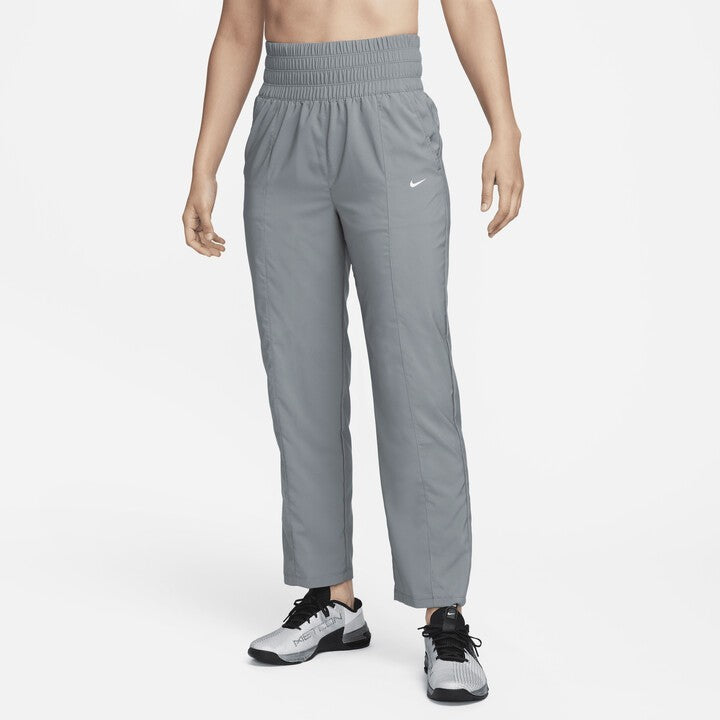 Dri-FIT One Pants Women's Gray Ultra High-Waist Elastic Waist Active FTS434
