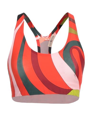 Pucci Woman Top Coral Size L Polyamide, Elastane