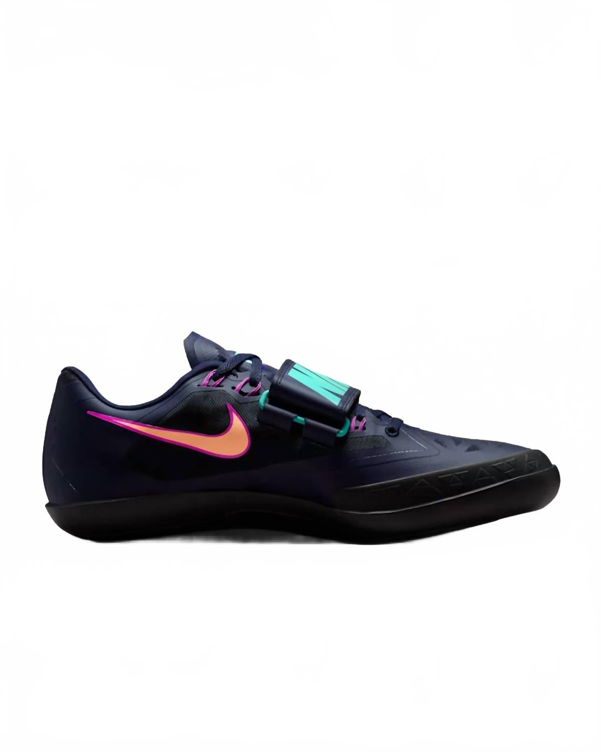 Unisex Zoom Sd 4 Track & Field Throwing Shoes In Obsidian/hyper Violet/hyper Turquoise/orange Pulse