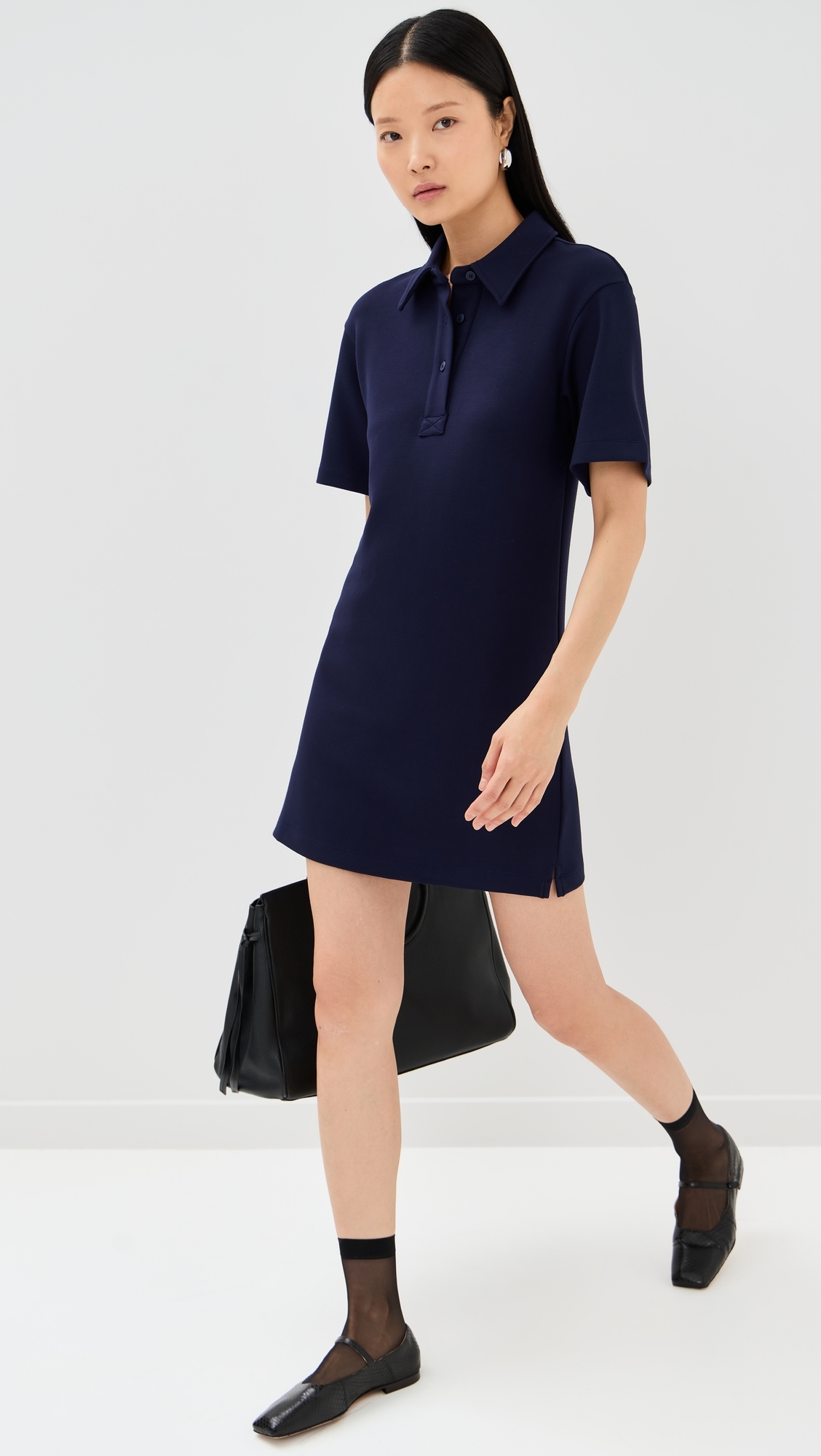 Solene Polo Dress Navy