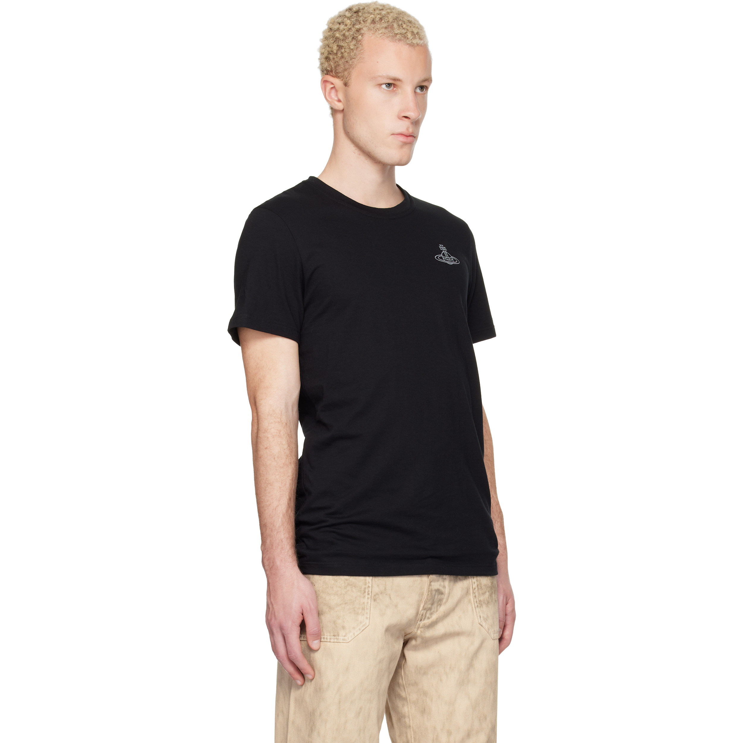 Two-Pack Black Cotton Jersey T-shirts