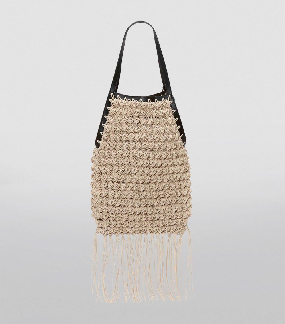 Fringed Popcorn Tote Bag