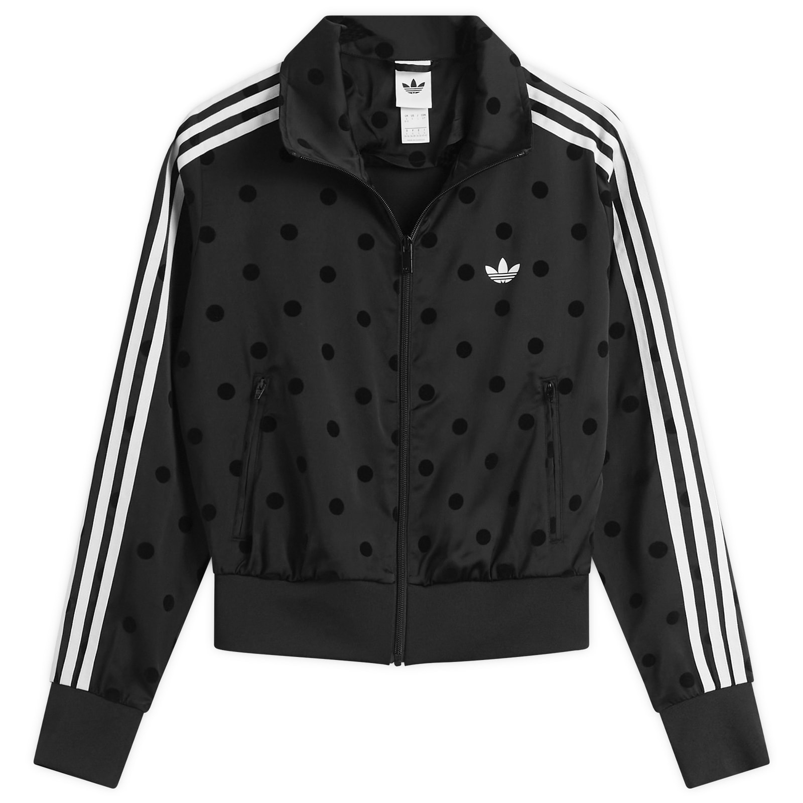 Women's Polka Dot Firebird Tracktop in Black