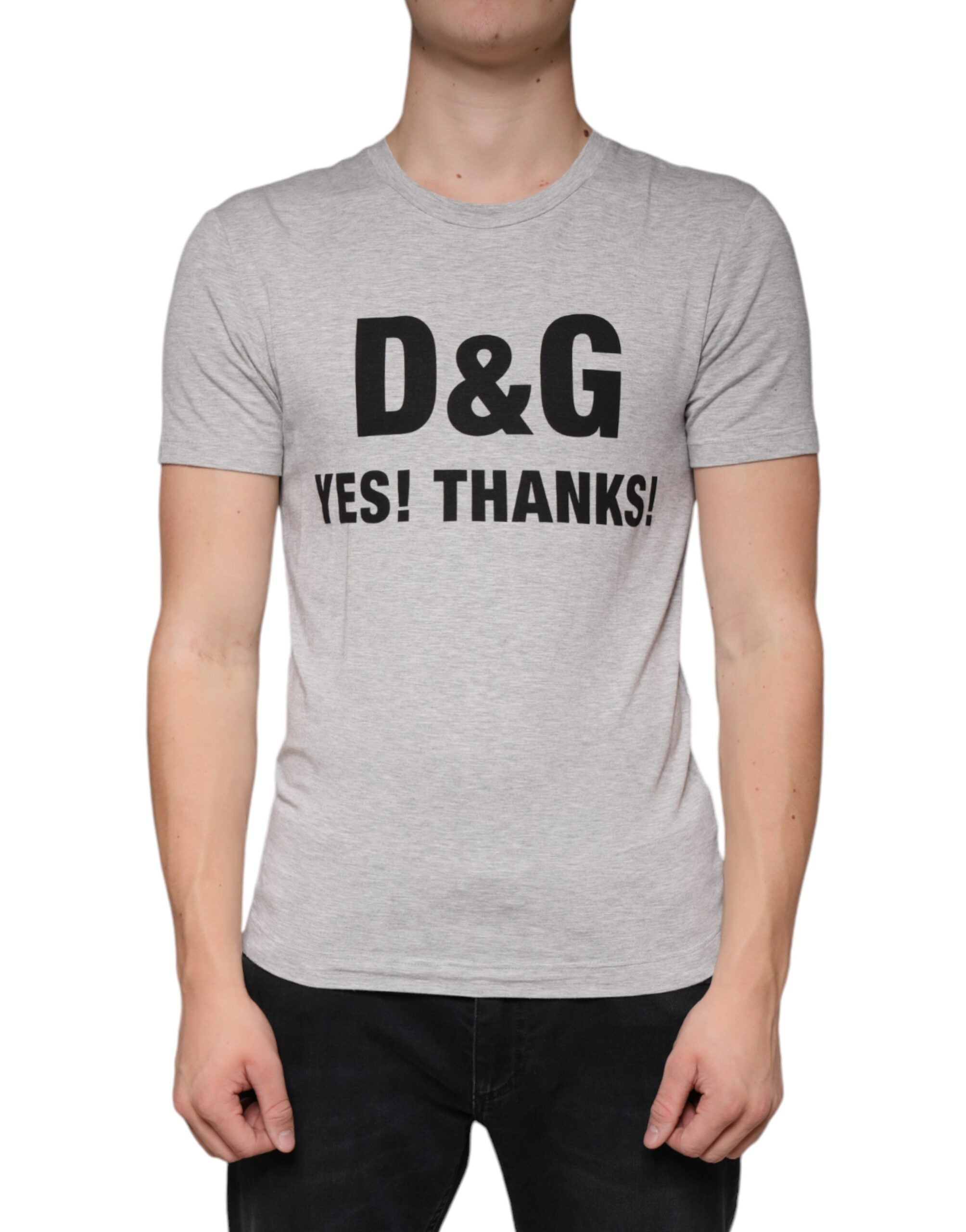 Logo-Print Crewneck T-Shirt — Gray