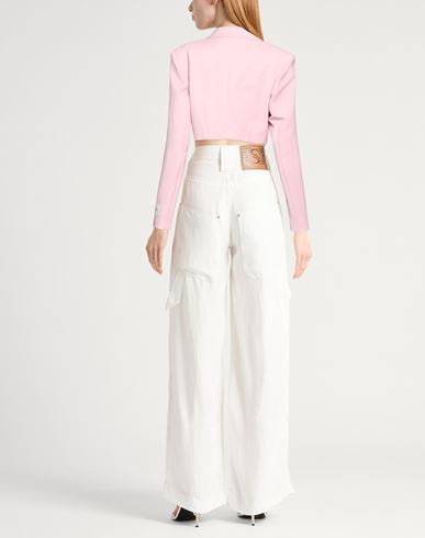 Woman Blazer Pink Size M Polyester, Viscose, Elastane