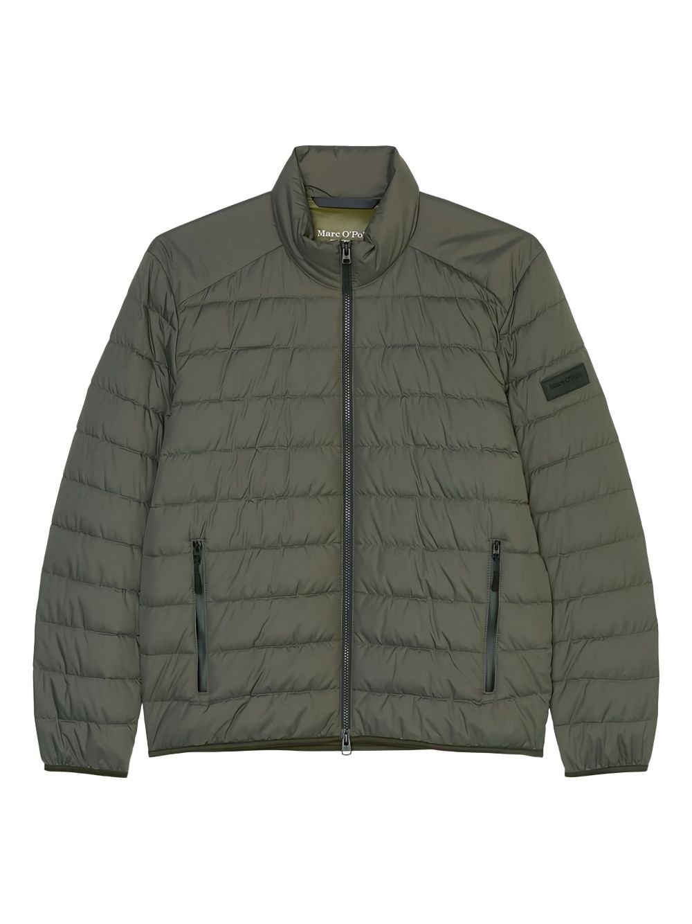 Quilted zip-up jacket - Green